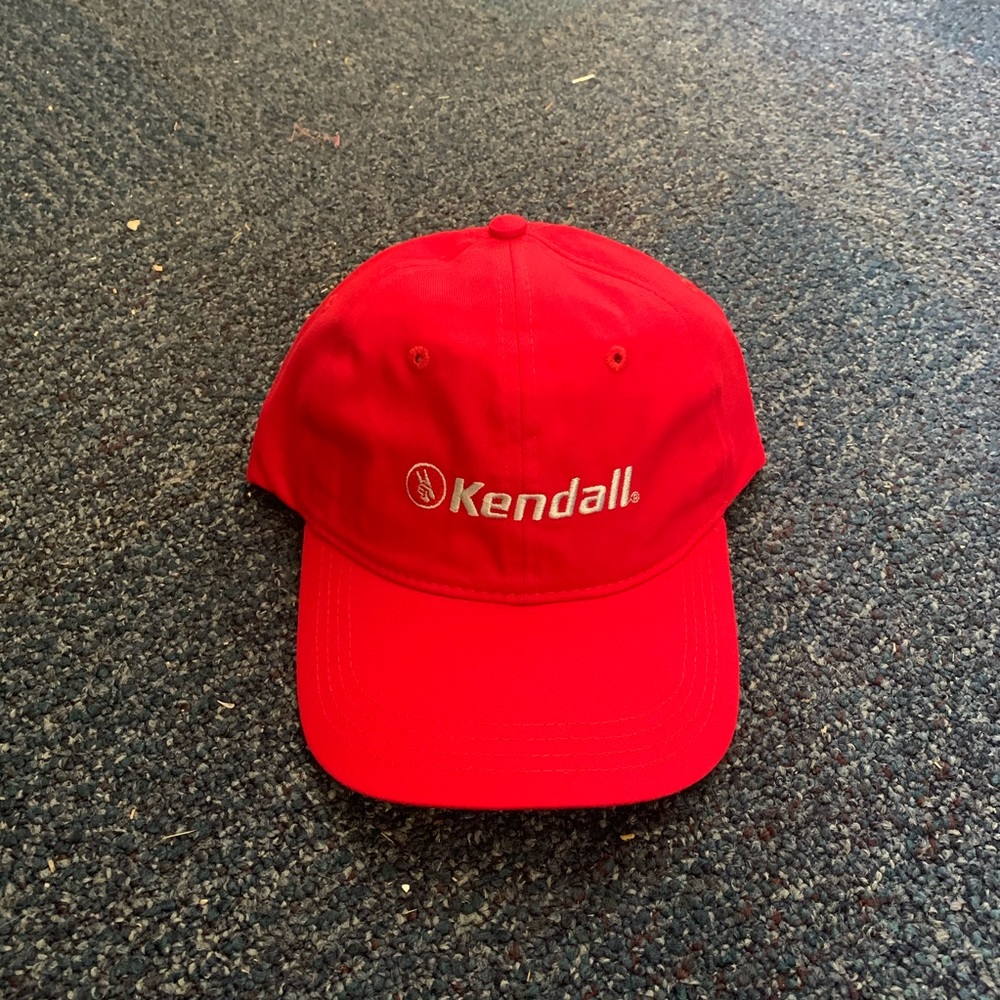 New Kendall Oil Red Strapback Baseball Hat Cap